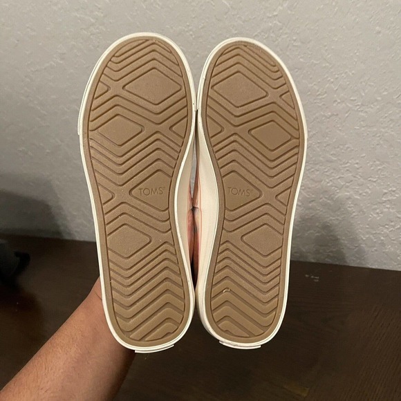 New TOMS Womans Sz 9 Alpargata Fenix Slip On Candy Pink Tie Dye Canvas NIB - Picture 8 of 9